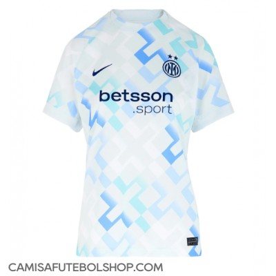 Camisa de time de futebol Inter Milan Federico Dimarco #32 Replicas 2º Equipamento Feminina 2025-26 Manga Curta Camisa de time de futebol Inter Milan Federico Dimarco #32 Replicas 2º Equipamento Feminina 2025-26 Manga Curta
